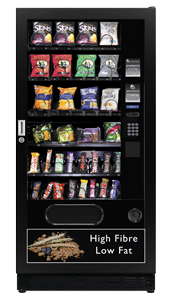 Snack vending machine with branding