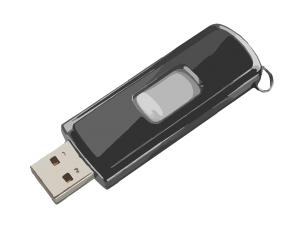 Posterized image of USB stick