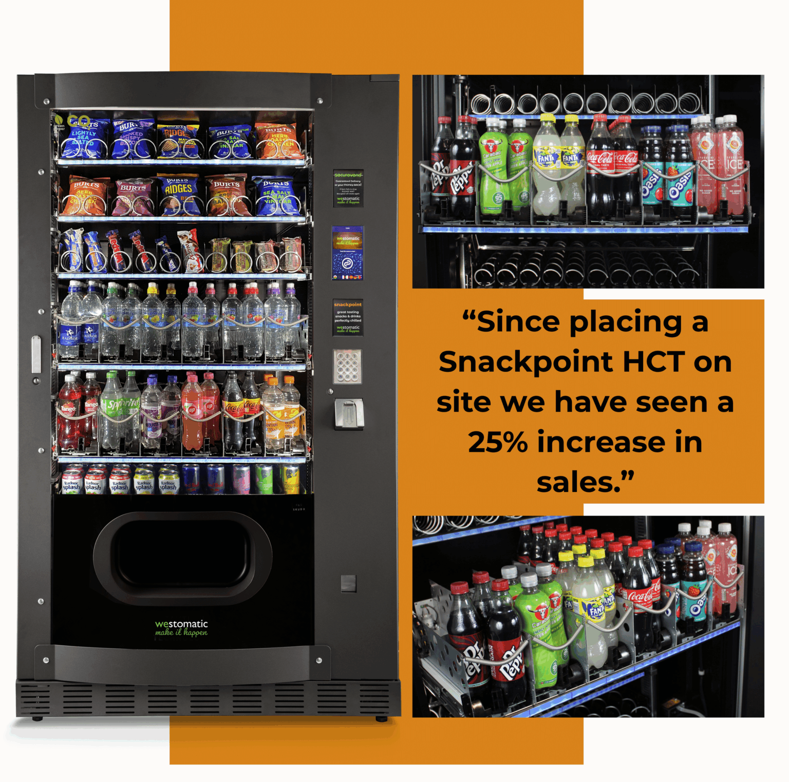 Food, Snacks and Drinks | Secure Vending Machines from Westomatic