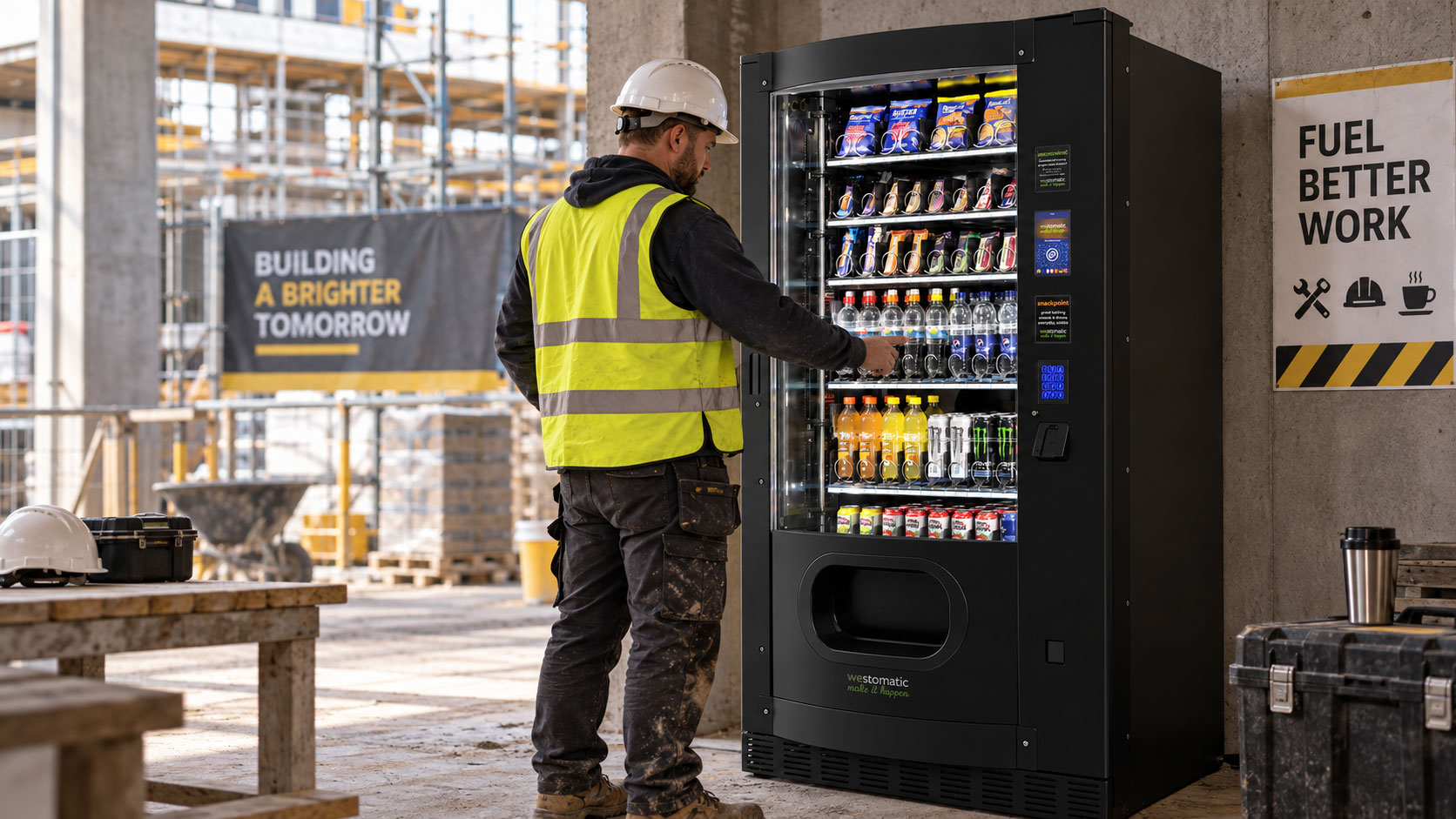 vending machines for building sites